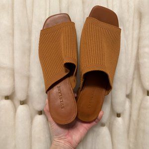 Everlane Brown Knit Mules